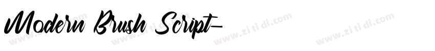 Modern Brush Script字体转换 Modern Brush Script字体转换